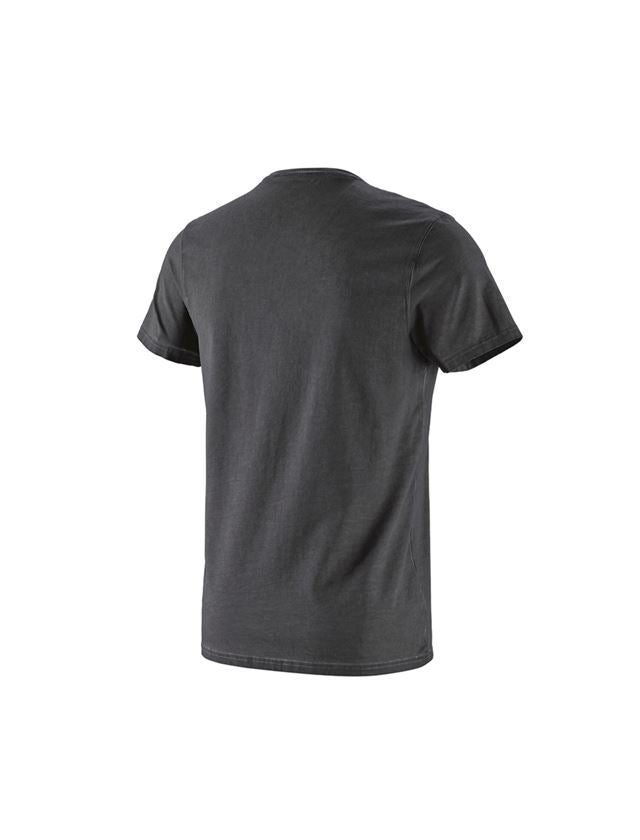 Trička, svetry & košile: e.s. Tričko vintage cotton stretch + oxidově černá vintage 3