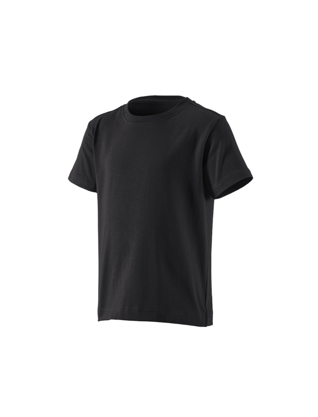 Trička | Svetry | Košile: e.s. Tričko cotton stretch, dětská + černá 1