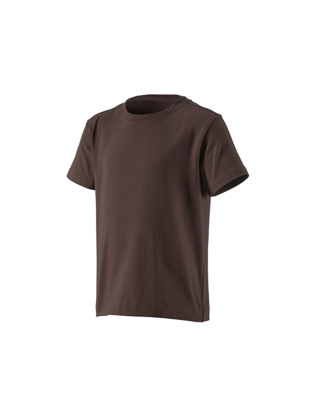 Trička | Svetry | Košile: e.s. Tričko cotton stretch, dětská + kaštan 1
