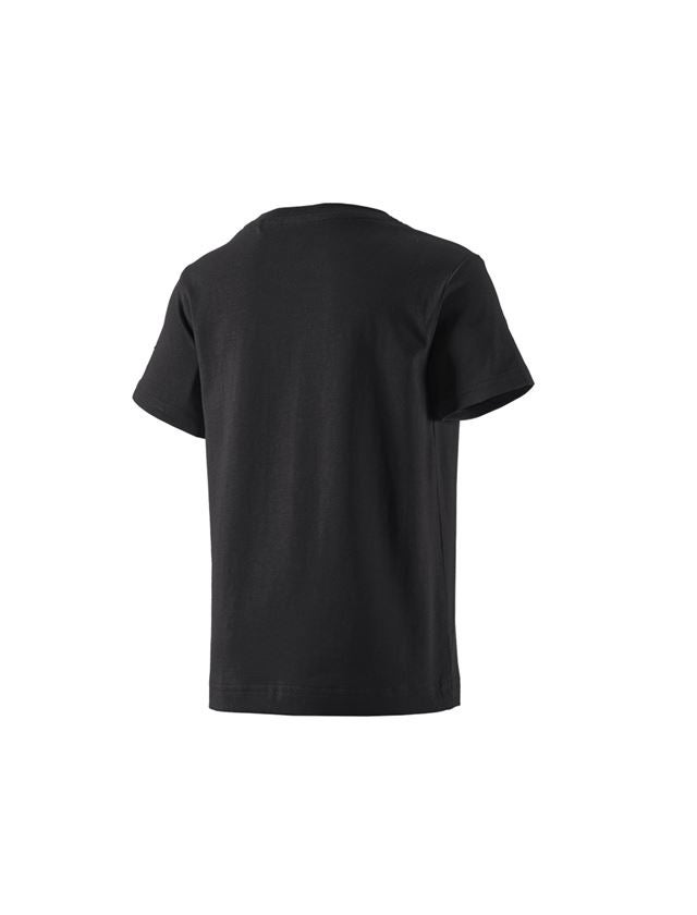 Trička | Svetry | Košile: e.s. Tričko cotton stretch, dětská + černá 2