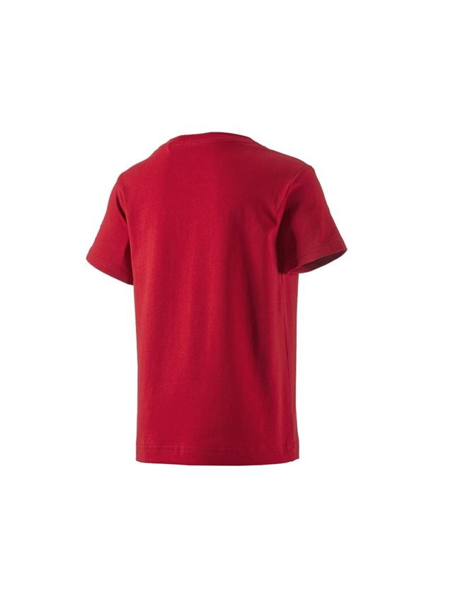 Trička | Svetry | Košile: e.s. Tričko cotton stretch, dětská + ohnivě červená 1