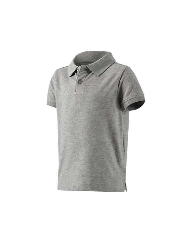 Trička | Svetry | Košile: e.s. Polo-Tričko cotton stretch, dětská + šedý melír