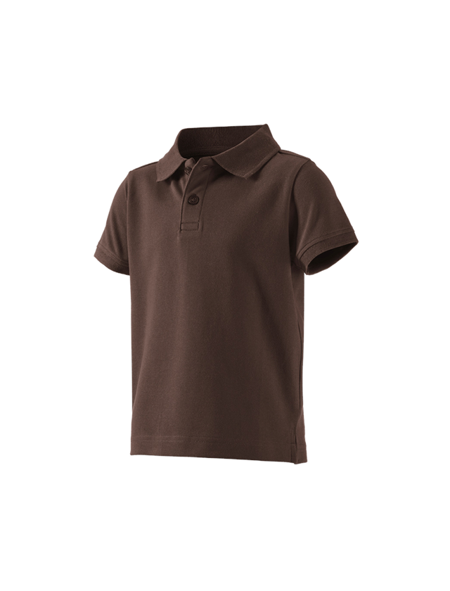 Trička | Svetry | Košile: e.s. Polo-Tričko cotton stretch, dětská + kaštan 1