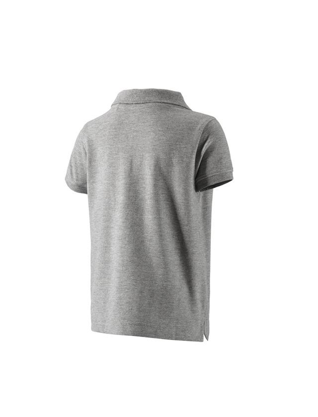 Trička | Svetry | Košile: e.s. Polo-Tričko cotton stretch, dětská + šedý melír 1