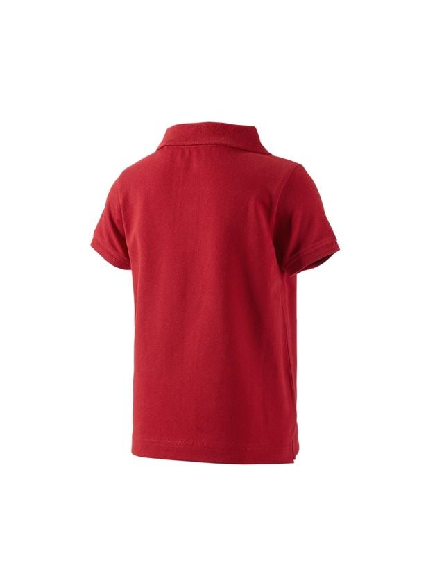Témata: e.s. Polo-Tričko cotton stretch, dětská + ohnivě červená 1