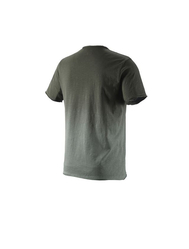 Trička, svetry & košile: e.s. Tričko denim workwear + maskovací zelená vintage 1