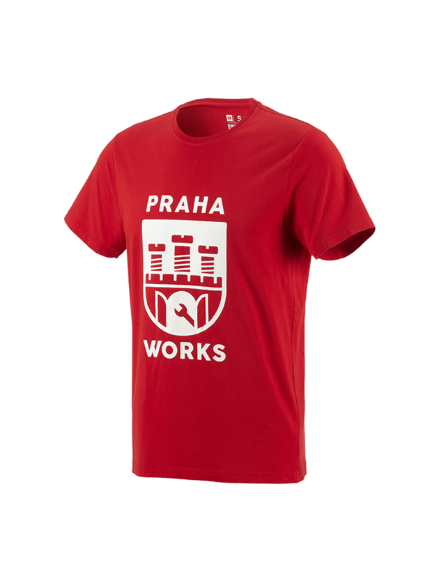 Trička, svetry & košile: e.s.pop up t-shirt praha + strauss červená