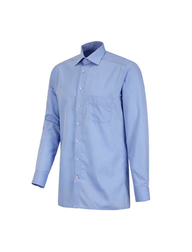Trička, svetry & košile: Business košile e.s.comfort, s dlouhým rukávem + světle modrá melanž 2