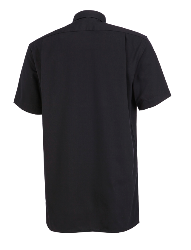 Trička, svetry & košile: Business košile e.s.comfort, s krátkým rukávem + černá 1