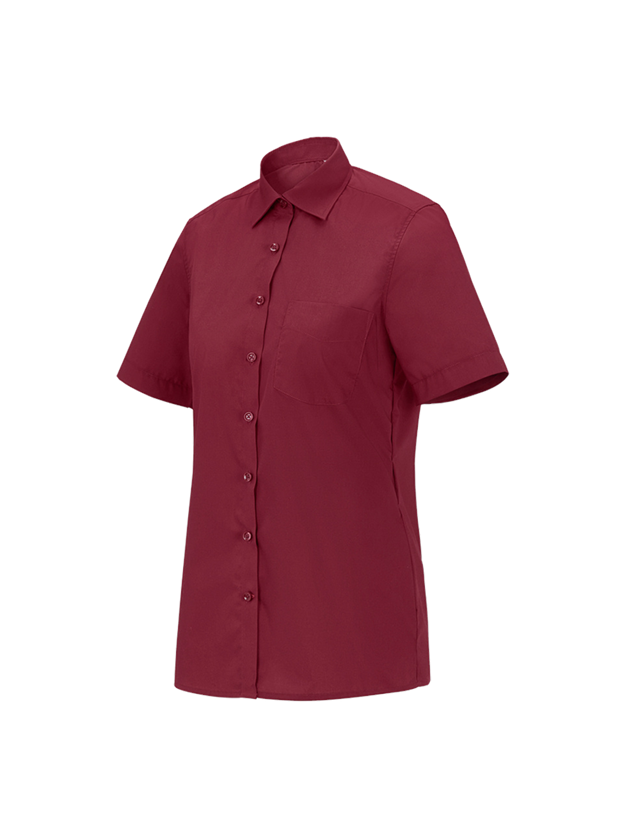Trička | Svetry | Košile: e.s. Servisní halena s krátkým rukávem + rubínová