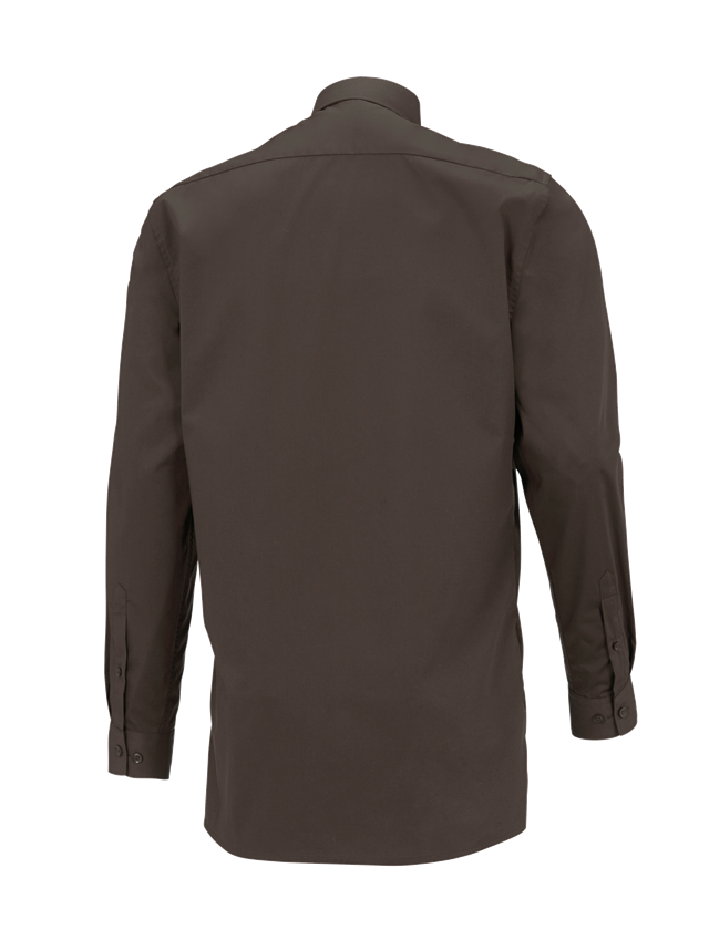 Trička, svetry & košile: e.s. Servisní košile s dlouhým rukávem + kaštan 1