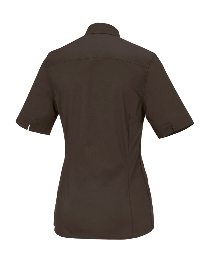 Trička | Svetry | Košile: Halena pro podnikání e.s.comfort,s krátkým rukávem + kaštan 3