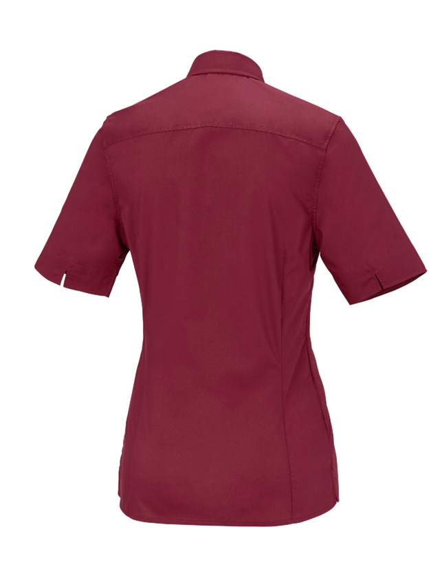 Trička | Svetry | Košile: Halena pro podnikání e.s.comfort,s krátkým rukávem + rubínová 1
