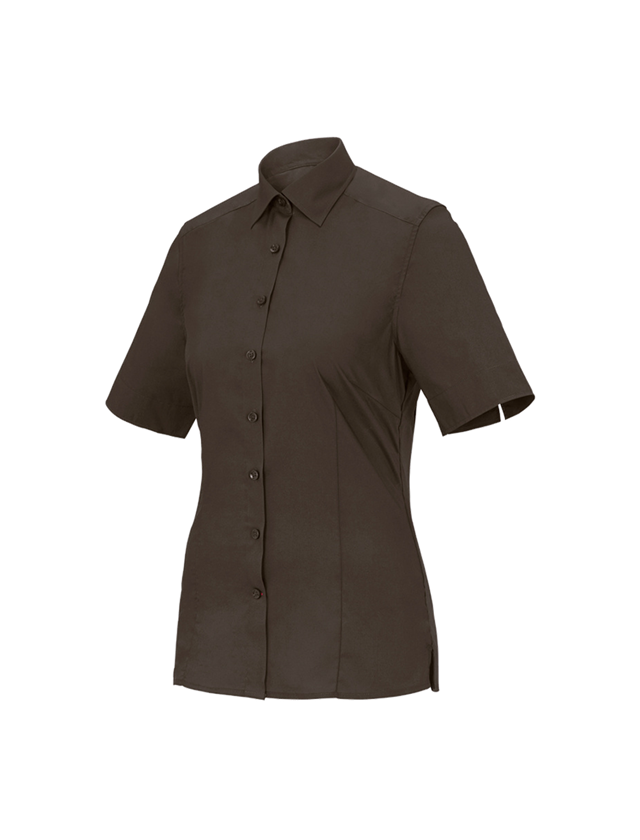 Trička | Svetry | Košile: Halena pro podnikání e.s.comfort,s krátkým rukávem + kaštan 2