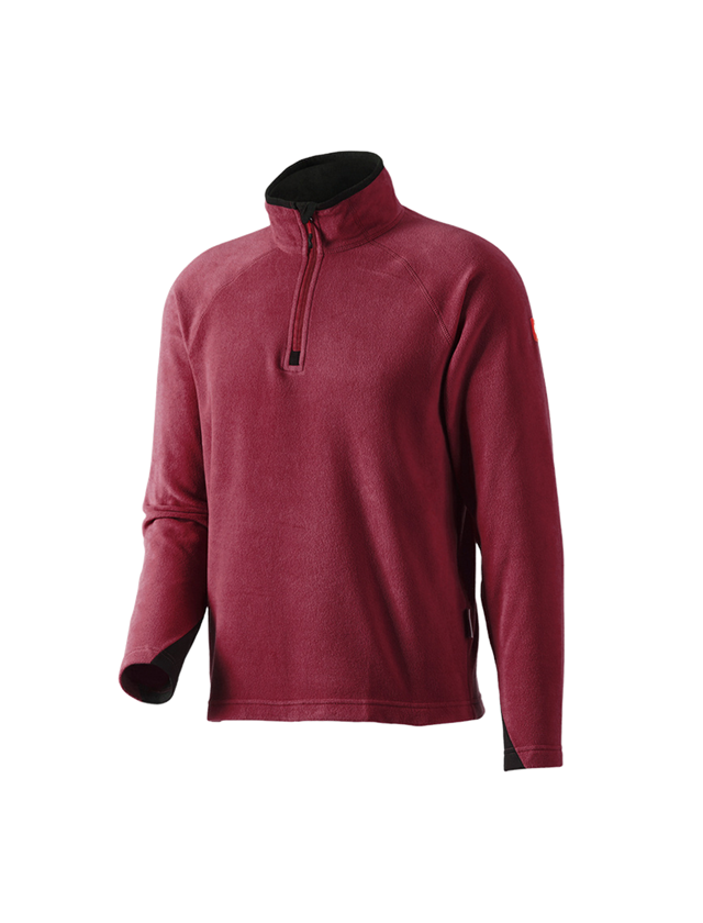 Trička, svetry & košile: Troyer z microfleecu dryplexx® micro + bordó
