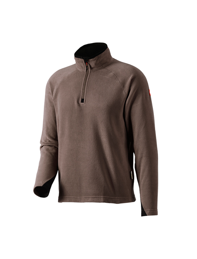 Trička, svetry & košile: Troyer z microfleecu dryplexx® micro + kaštan