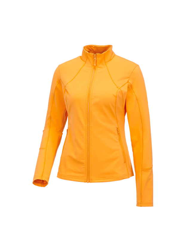 Trička | Svetry | Košile: e.s. Funkční mikina na zip solid, dámské + světle oranžová