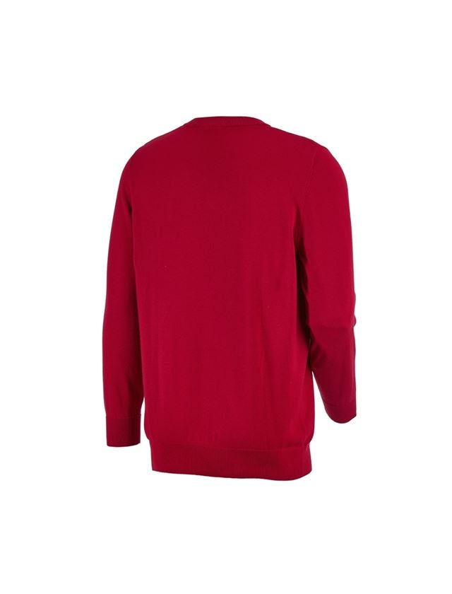 Témata: e.s. Pletený svetr, kulatý výstřih + červená 1