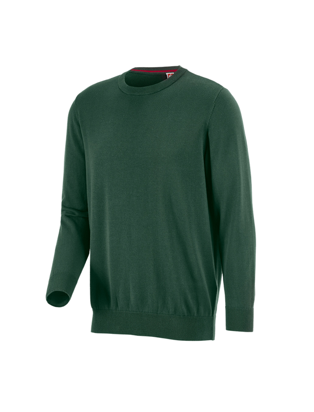 Témata: e.s. Pletený svetr, kulatý výstřih + zelená
