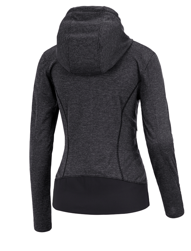 Trička | Svetry | Košile: e.s. Funkční bunda s kapucí stripe, dámské + černá 1