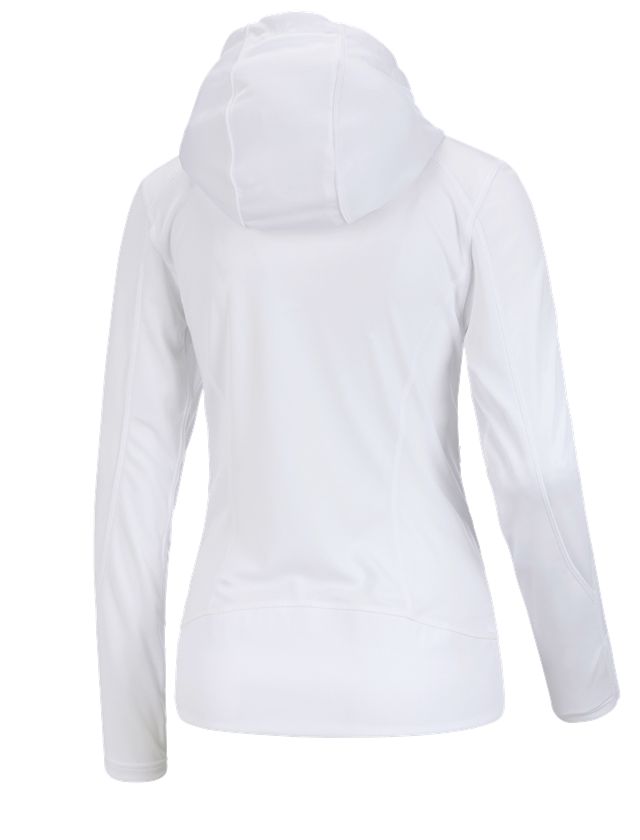 Trička | Svetry | Košile: e.s. Funkční bunda s kapucí stripe, dámské + bílá 1
