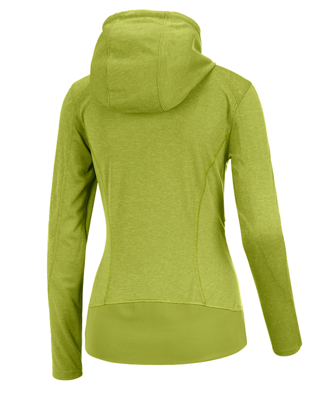 Trička | Svetry | Košile: e.s. Funkční bunda s kapucí stripe, dámské + májové zelená 1