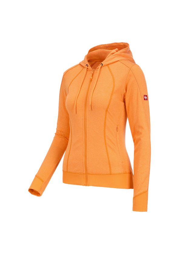 Zahradní / Lesnictví a Zemědělství: e.s. Funkční bunda s kapucí stripe, dámské + světle oranžová