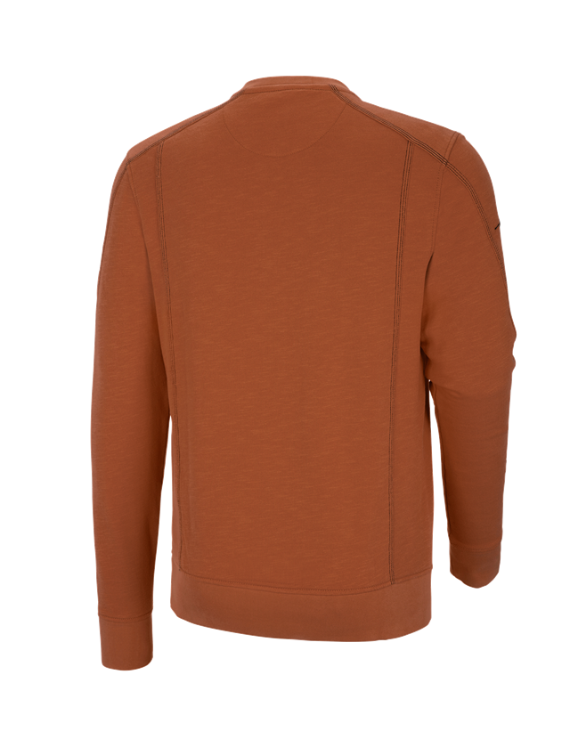 Trička, svetry & košile: Mikina cotton slub e.s.roughtough + měď 3