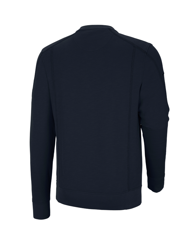 Trička, svetry & košile: Mikina cotton slub e.s.roughtough + noční modrá 2