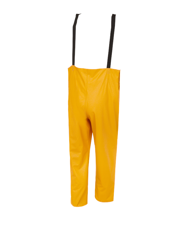 Pracovní kalhoty: Kalhoty s laclem Flexi-Stretch + žlutá 1