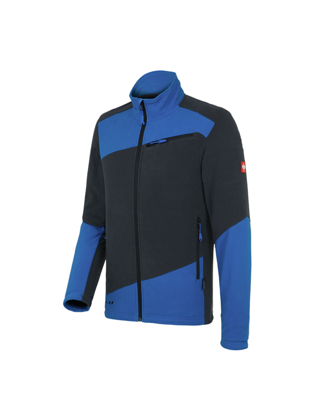Pracovní bundy: Fleecová bunda e.s.motion 2020 + grafit/enciánově modrá 1