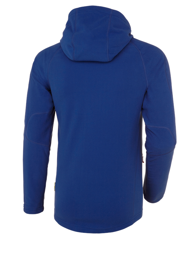 Pracovní bundy: Fleecová bunda s kapucí e.s.motion 2020 + modrá chrpa 2