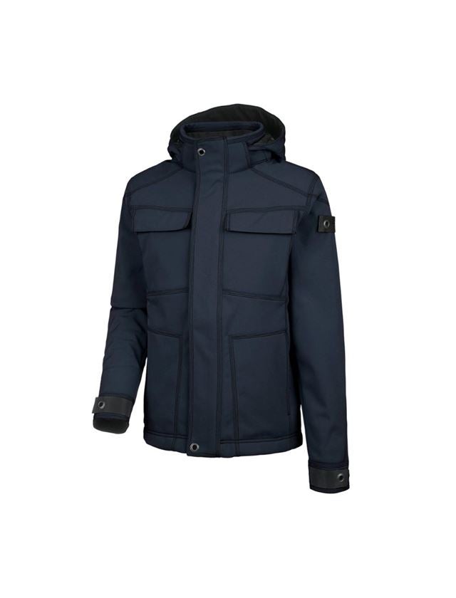 Chlad: Zimní softshellová bunda e.s.roughtough + noční modrá 2