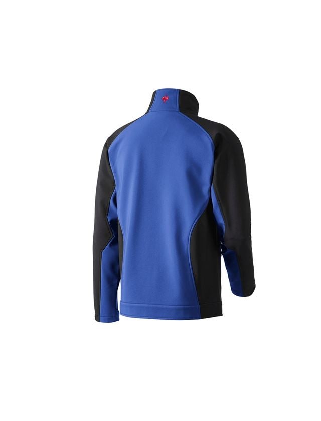 Pracovní bundy: Softshellová bunda dryplexx® softlight + modrá chrpa/černá 3