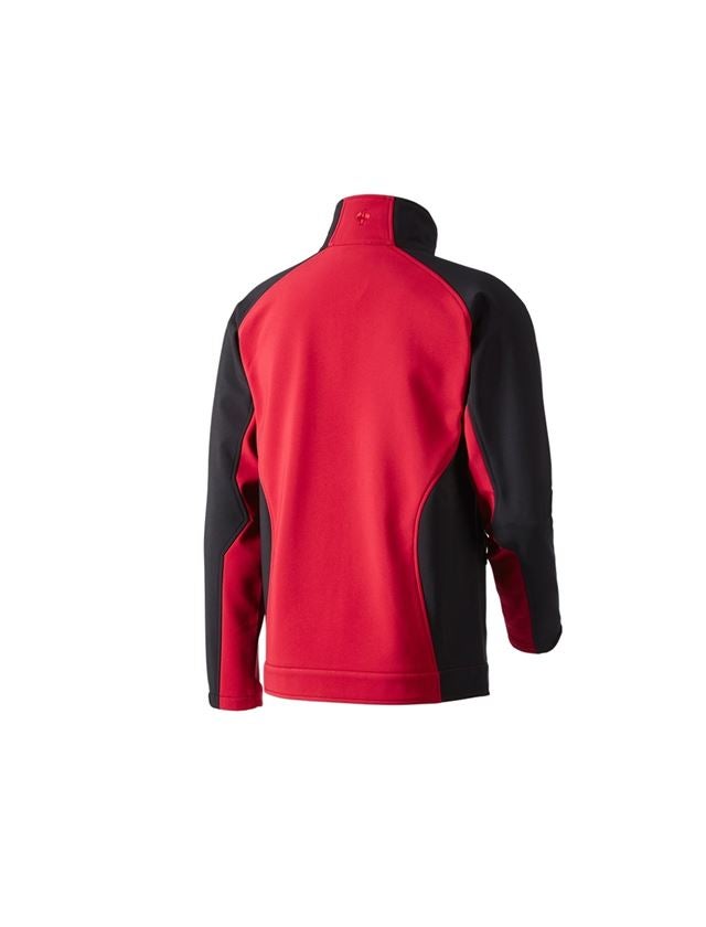 Pracovní bundy: Softshellová bunda dryplexx® softlight + červená/černá 2
