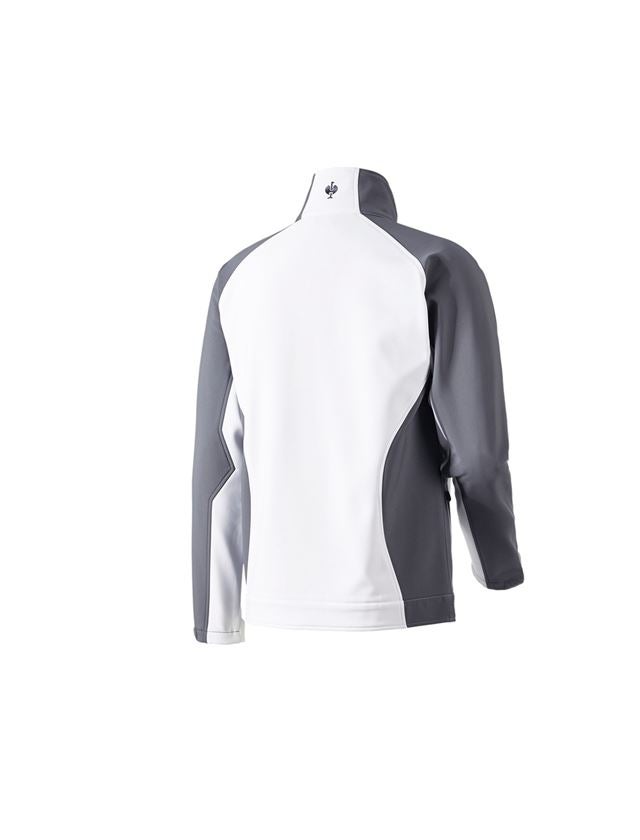 Pracovní bundy: Softshellová bunda dryplexx® softlight + bílá/šedá 3