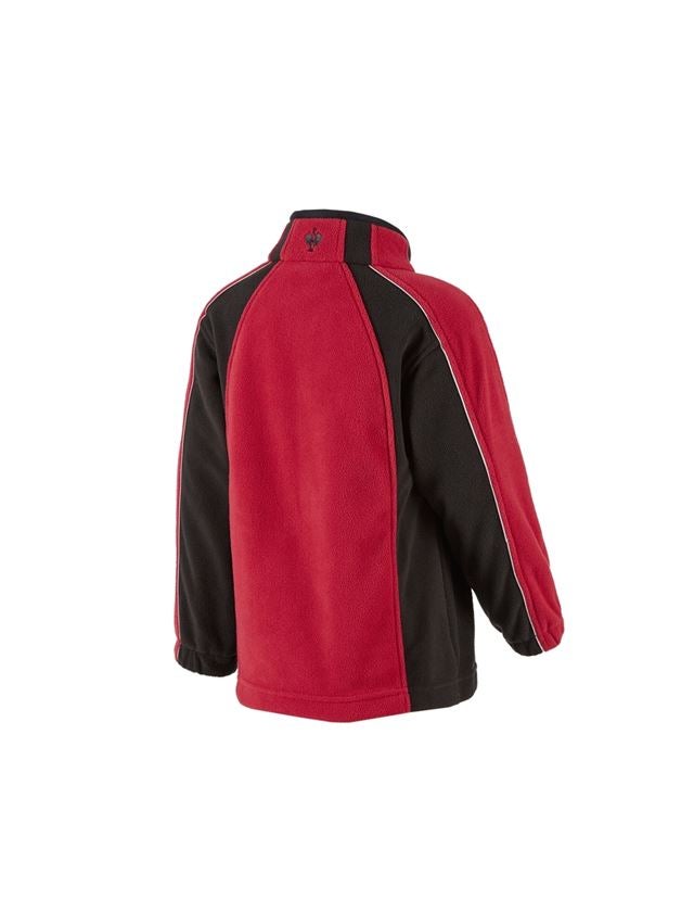 Bundy: Dětská microfleecová bunda dryplexx® micro + červená/černá 2