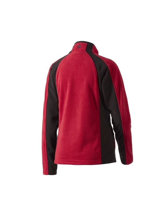 Pracovní bundy: Dámská Microfleecová bunda dryplexx® micro + červená/černá 1