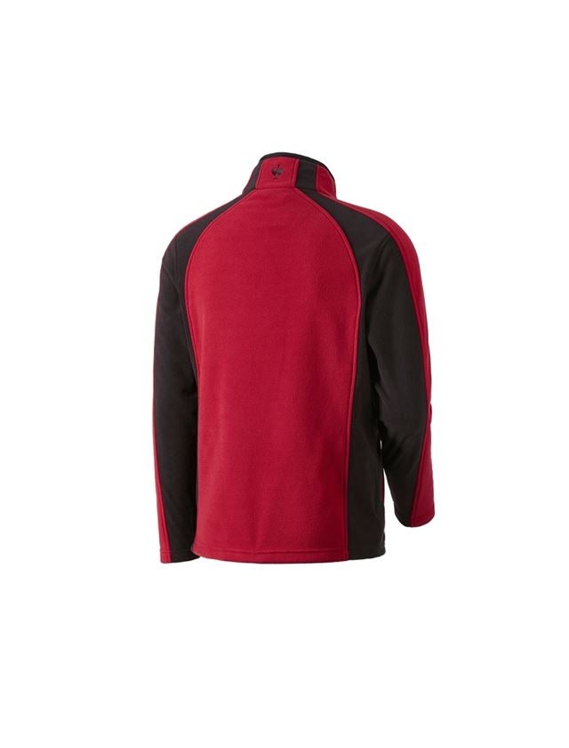 Pracovní bundy: Microfleecová bunda dryplexx® micro + červená/černá 1
