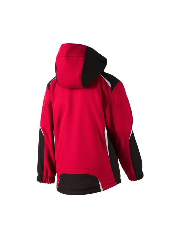 Bundy: Dětská softshellová bunda e.s.motion + červená/černá 1