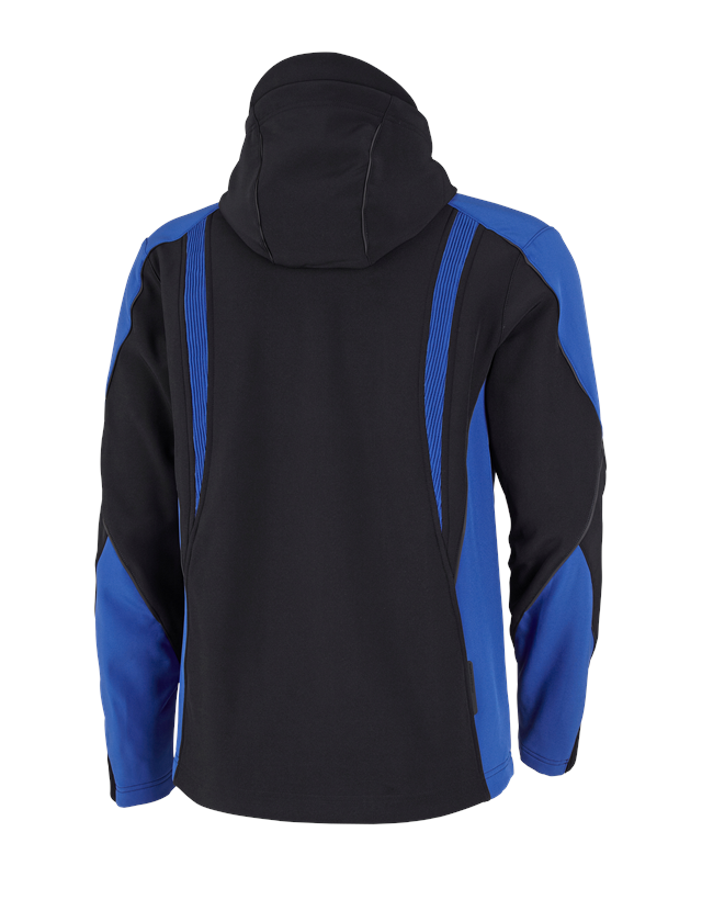 Pracovní bundy: Softshellová bunda e.s.vision + černá/modrá chrpa 3