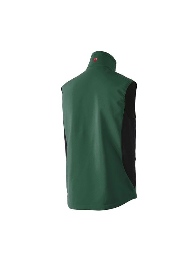 Instalatéři: Softshellová vesta dryplexx® softlight + zelená/černá 3