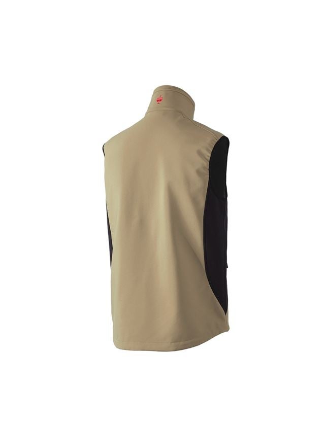Pracovní vesty: Softshellová vesta dryplexx® softlight + khaki/černá 3