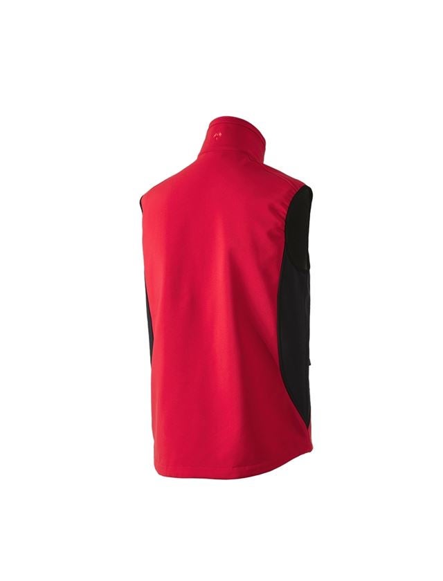 Pracovní vesty: Softshellová vesta dryplexx® softlight + červená/černá 3