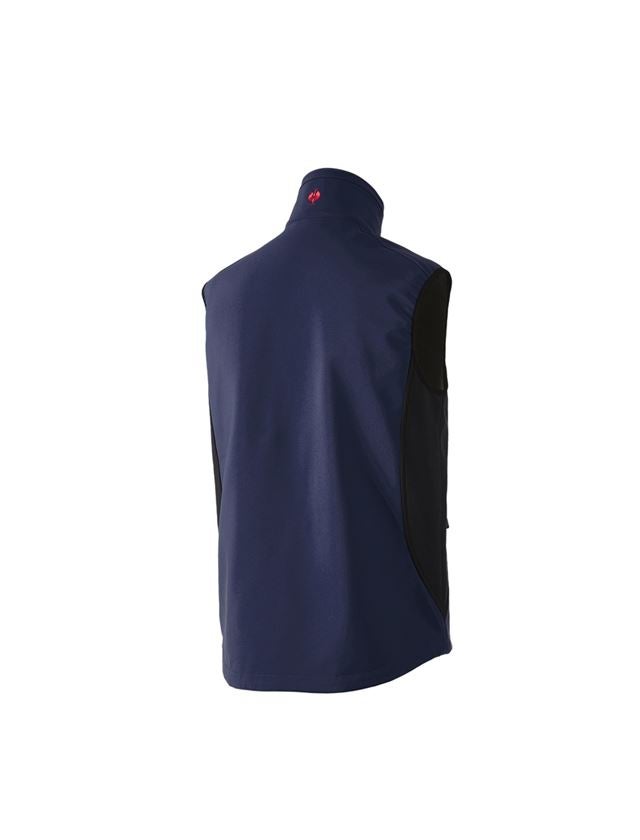 Pracovní vesty: Softshellová vesta dryplexx® softlight + tmavomodrá/černá 3