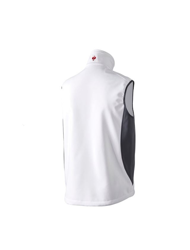 Pracovní vesty: Softshellová vesta dryplexx® softlight + bílá/šedá 3