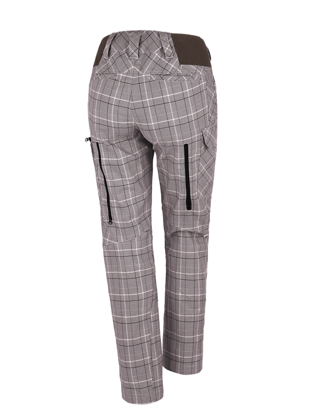 Pracovní kalhoty: e.s. Pracovní kalhoty pocket, dámské + kaštan/bílá 1