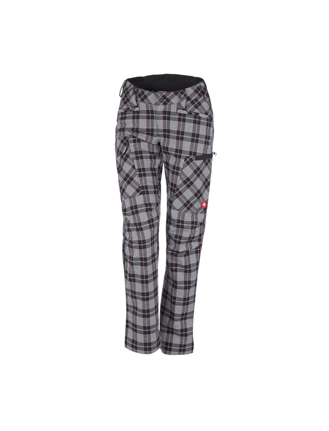 Pracovní kalhoty: e.s. Pracovní kalhoty pocket, dámské + černá/bílá/červená