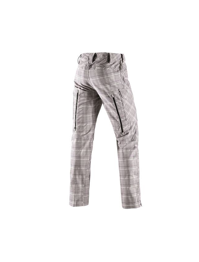 Pracovní kalhoty: e.s. Pracovní kalhoty pocket, pánské + kaštan/bílá 1