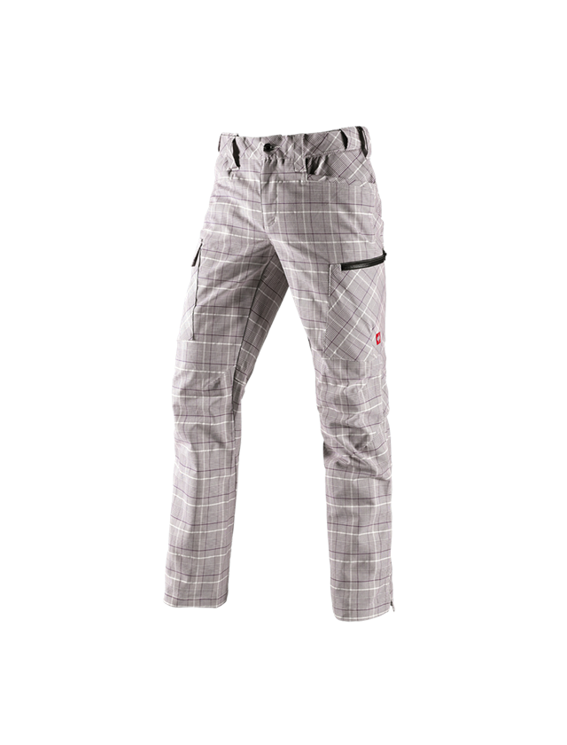 Pracovní kalhoty: e.s. Pracovní kalhoty pocket, pánské + kaštan/bílá